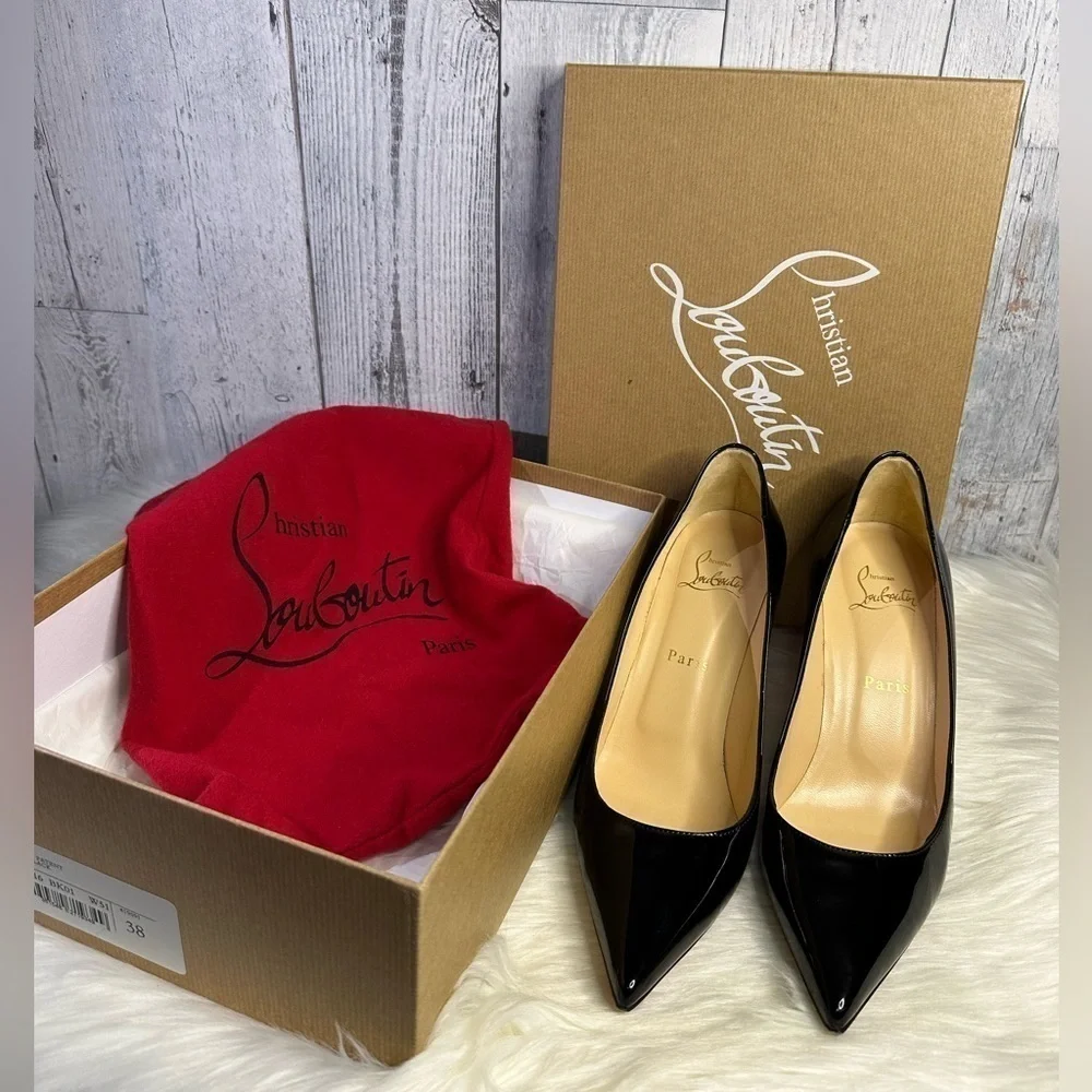 CHRISTIAN LOUBOUTIN kate 85 patent leather heels - Picture 12 of 13